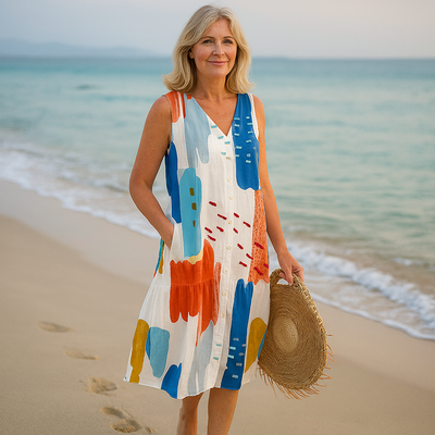 Layla | Sleeveless Floral Summer Dress