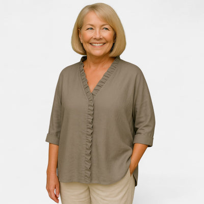 NORTHLINE STUDIO™ | Cozy Ruffle Blouse