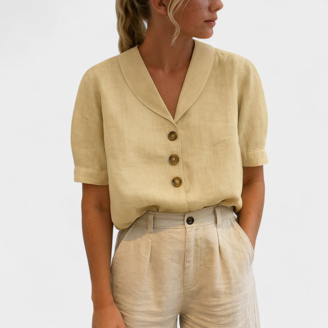 NORTHLINE STUDIO | BUTTON FRONT BLOUSE