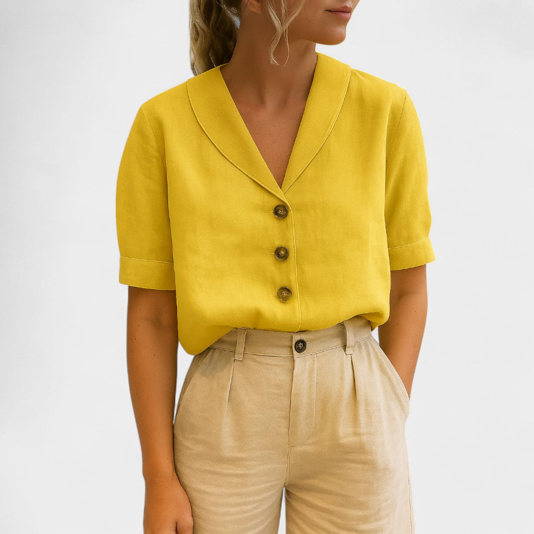 NORTHLINE STUDIO | BUTTON FRONT BLOUSE