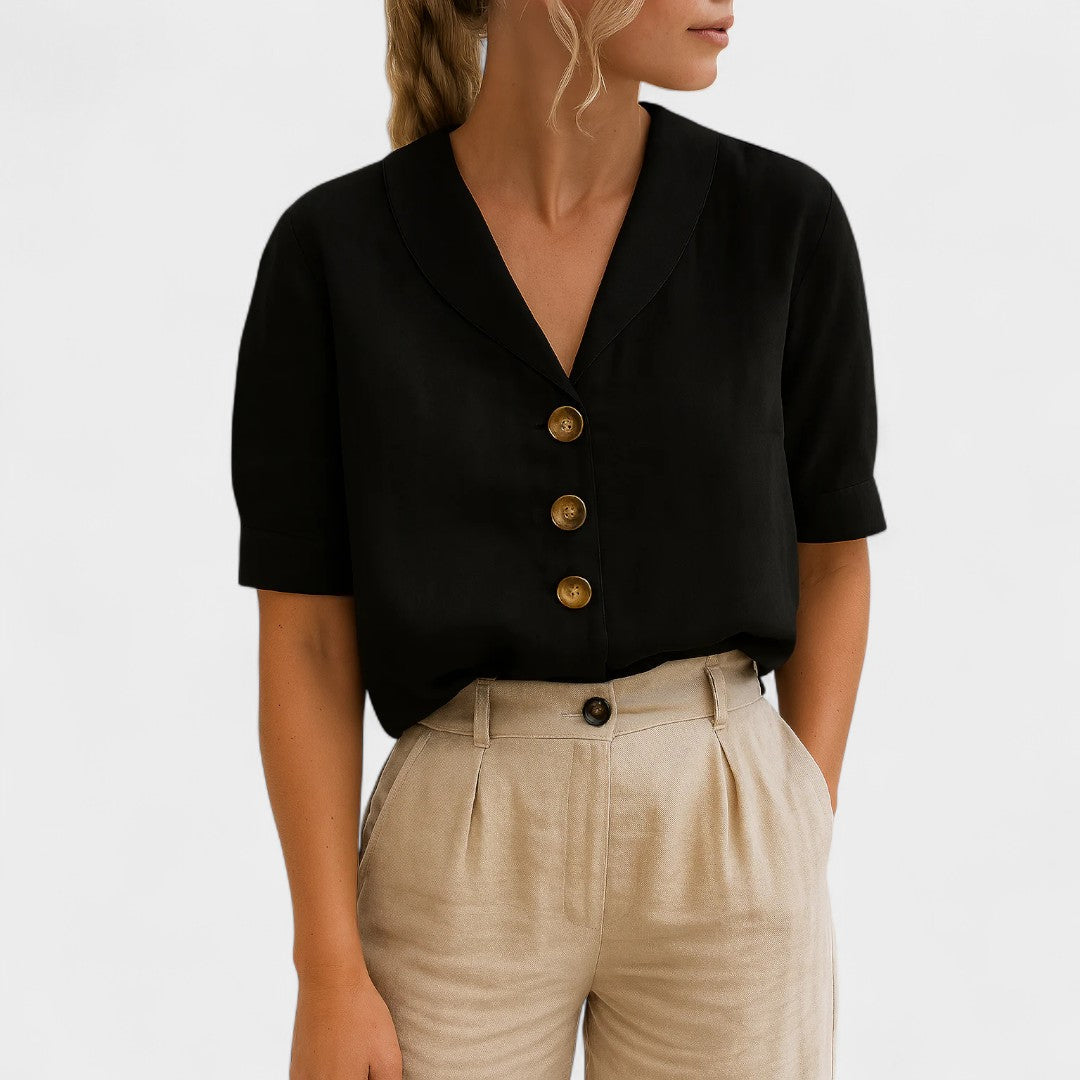 NORTHLINE STUDIO | BUTTON FRONT BLOUSE