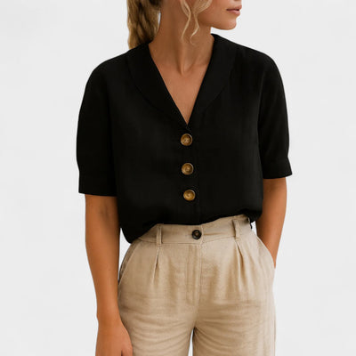 NORTHLINE STUDIO | BUTTON FRONT BLOUSE