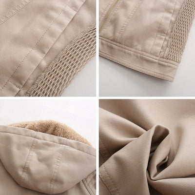 Avencea - Elegant leather jacket in stylish design