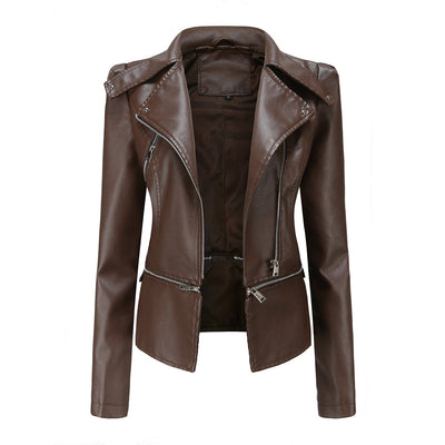 Avencea - Elegant Leather Jacket