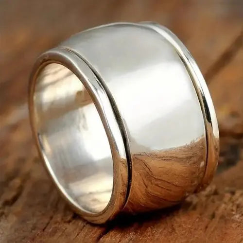 Classic Wide Sterling Silver Band Ring