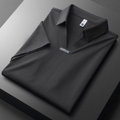Joshua | Cotton Polo Shirt with Silk