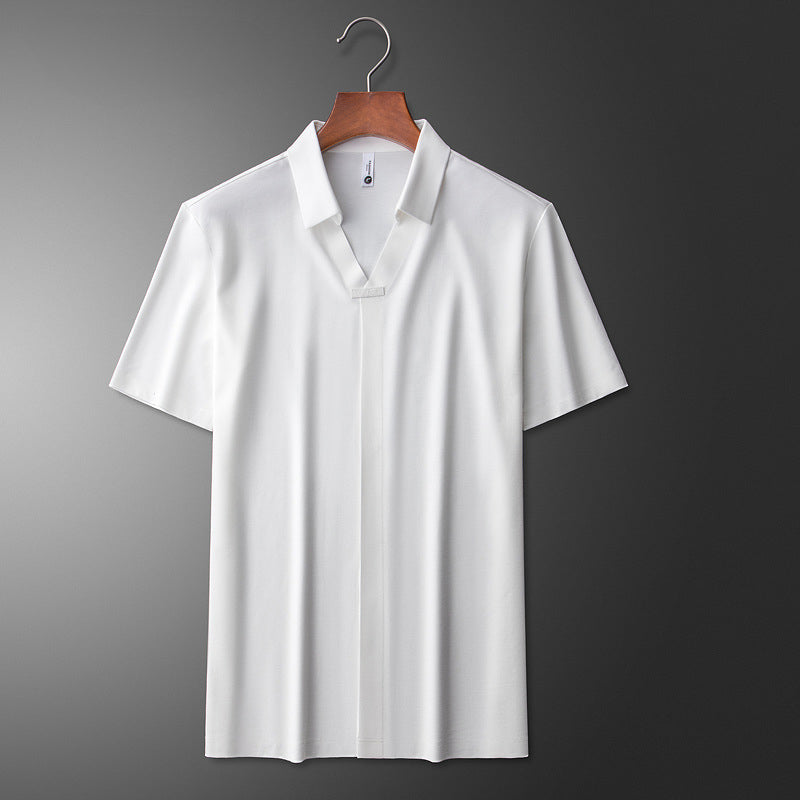 Joshua | Cotton Polo Shirt with Silk