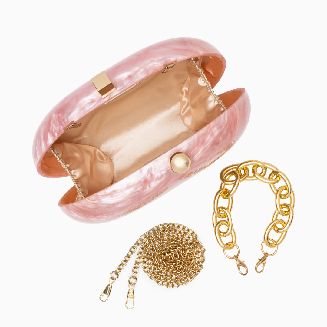 Zariya Acrylic Clutch Bag