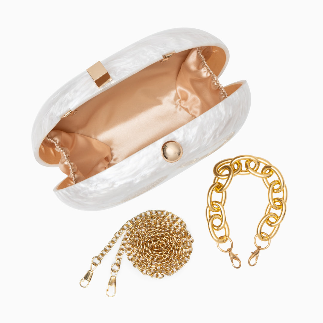 Zariya Acrylic Clutch Bag