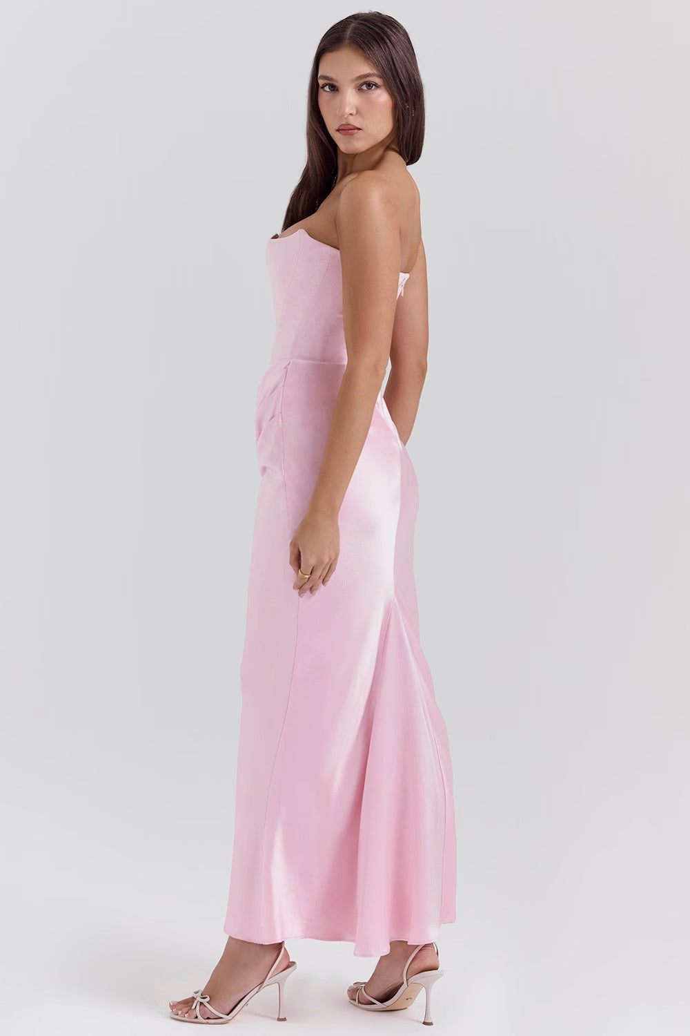 Hera | Elegant Retro Solid Color Strapless Party Dress