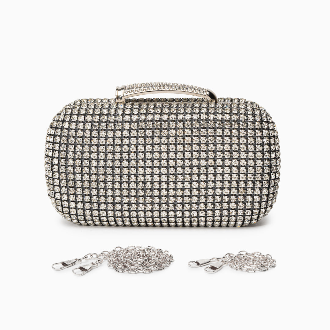 Sara Diamond Encrusted Clutch Bag