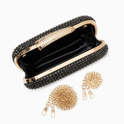 Sara Diamond Encrusted Clutch Bag