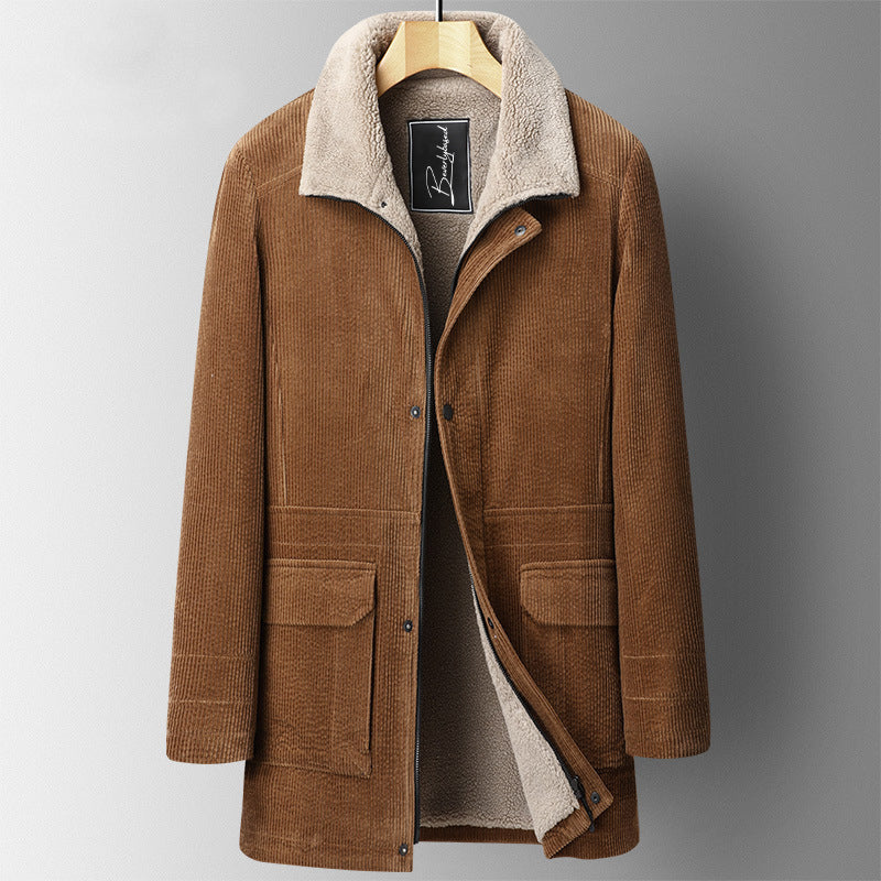 Montechiaro – Corduroy Shearling Coat