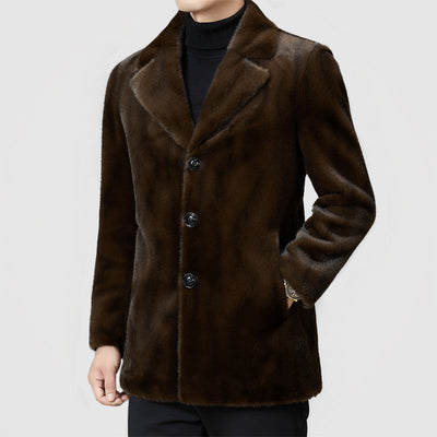 Torino Velluto – Plush Faux Fur Coat