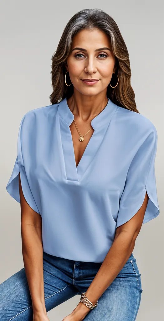 Anna™ | Relaxed v-neck blouse