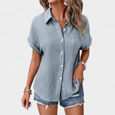 NORTHLINE STUDIO | RELAXED BUTTON BLOUSE