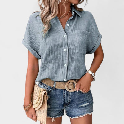 NORTHLINE STUDIO | RELAXED BUTTON BLOUSE