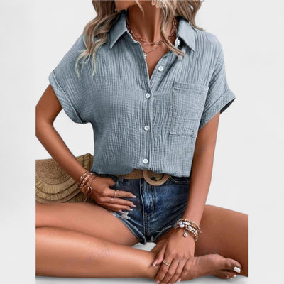 NORTHLINE STUDIO | RELAXED BUTTON BLOUSE