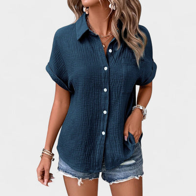 NORTHLINE STUDIO | RELAXED BUTTON BLOUSE