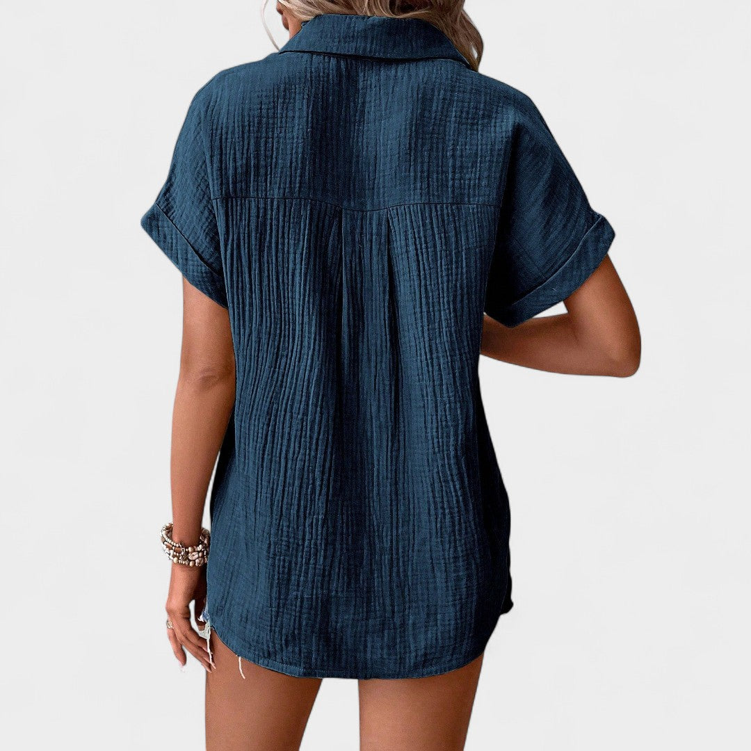NORTHLINE STUDIO | RELAXED BUTTON BLOUSE