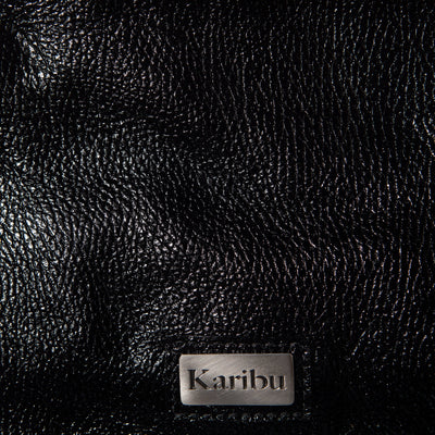 Josefa black patent leather wallet