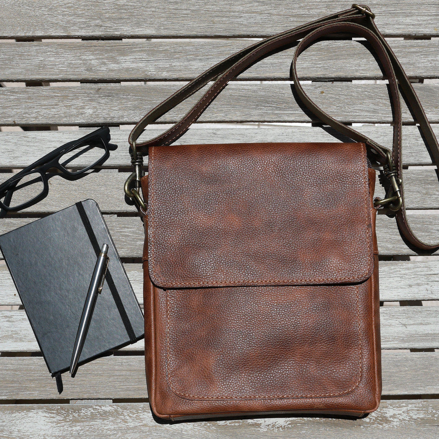 Jose Leather Brown Backpack