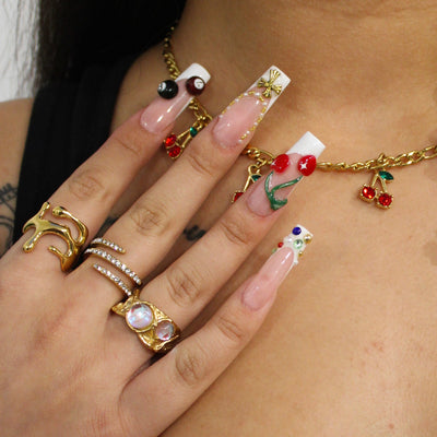 Geometric Dripping Ring