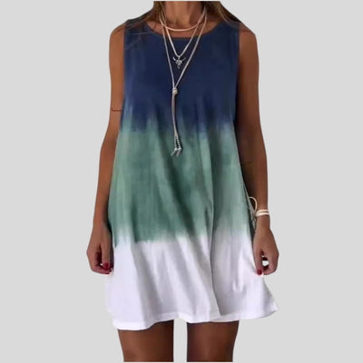 Josie | Gradient Tie-Dye Print Mini Dress