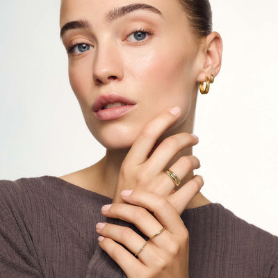 Gia Hoops | Gold 18k