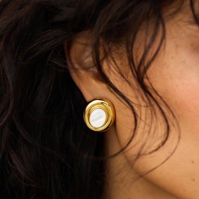 Giselle Pearl Earrings | Gold 14k