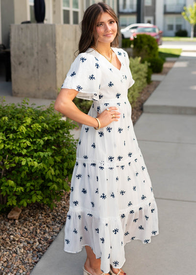 Emma™ – White Embroidered Summer Dress