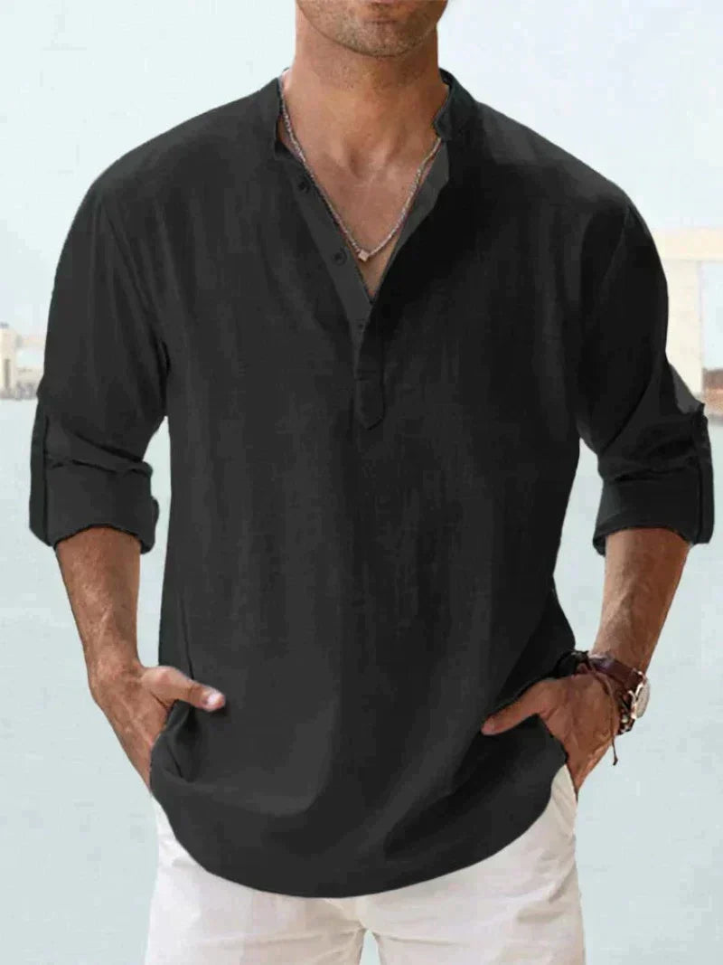 Men's Cozy Shirt - Breathable, Lightweight, Casual Beachwear