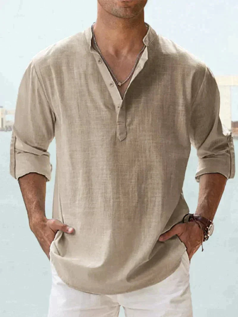 Men's Cozy Shirt - Breathable, Lightweight, Casual Beachwear