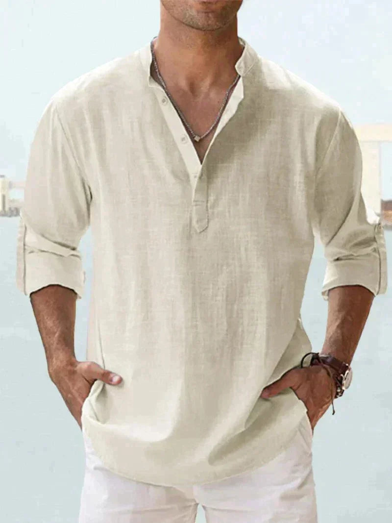 Men's Cozy Shirt - Breathable, Lightweight, Casual Beachwear