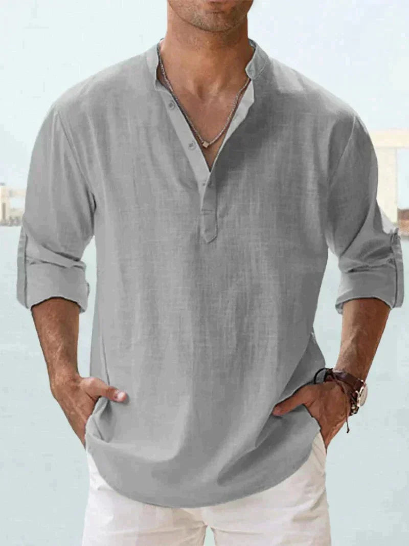 Men's Cozy Shirt - Breathable, Lightweight, Casual Beachwear