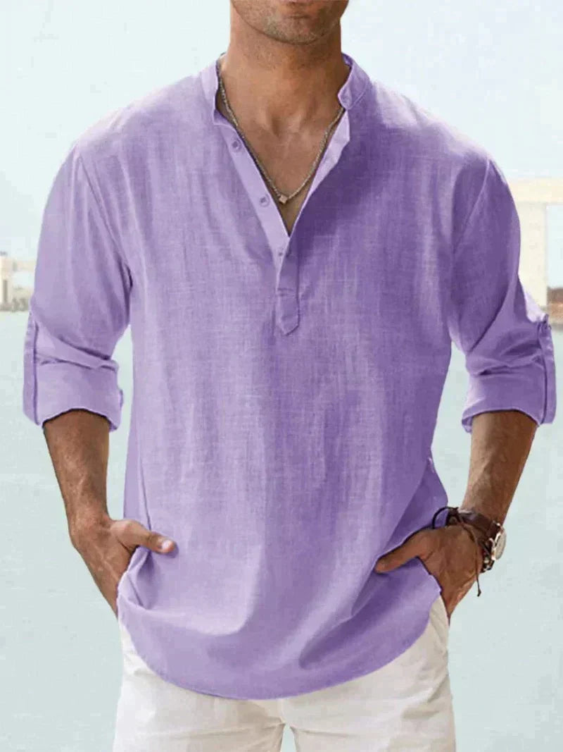 Men's Cozy Shirt - Breathable, Lightweight, Casual Beachwear