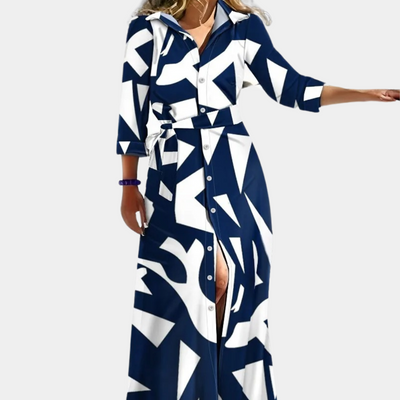 Avencea - Long ladies' dress in various colors and prints