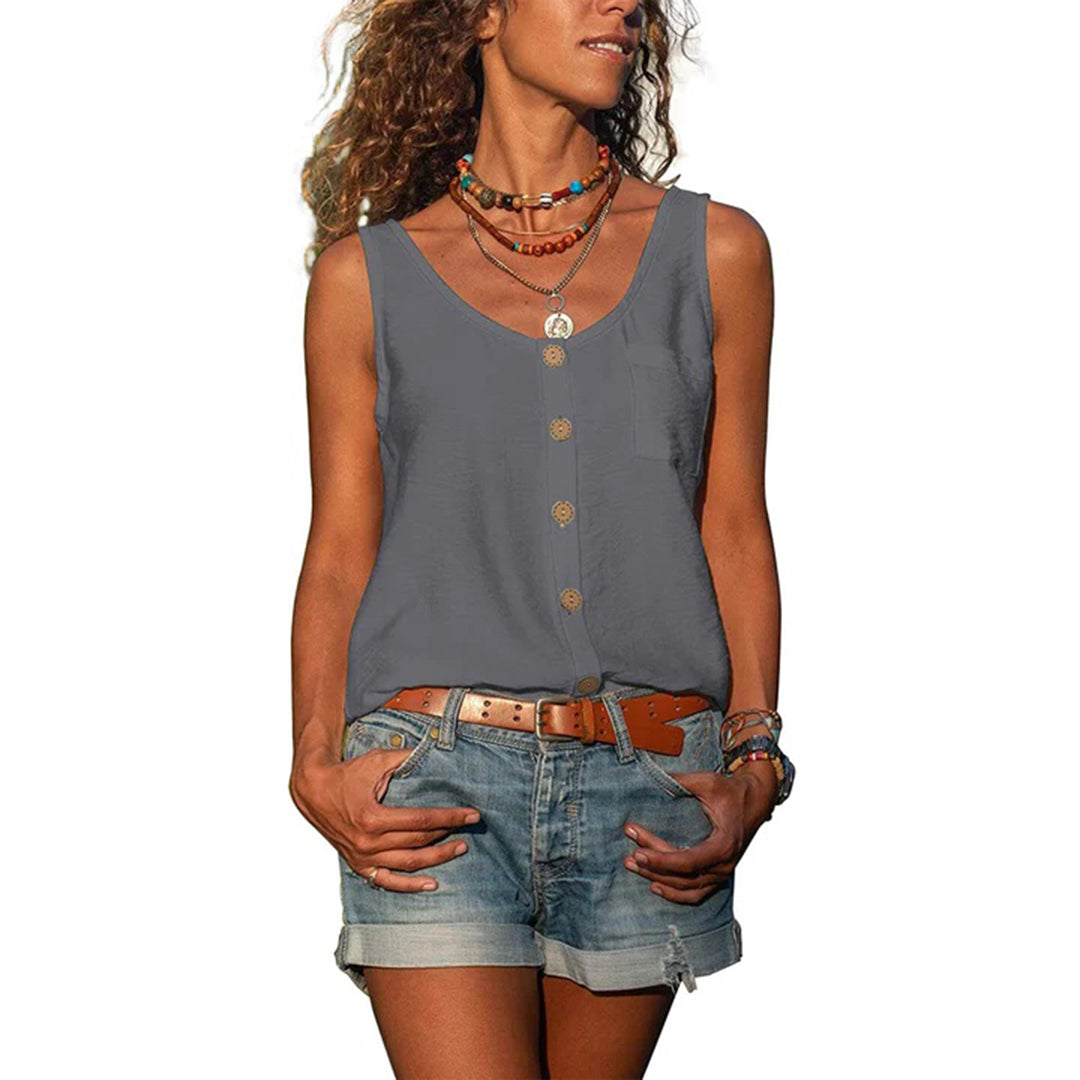 Avencea - Casual Sleeveless Top