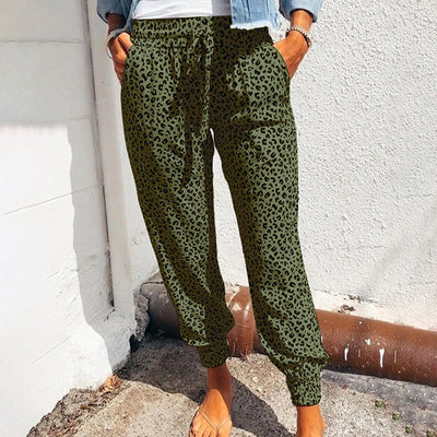 Avencea - Trousers with Unique Leopard Pattern