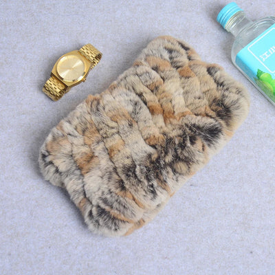 Women Real Fur Handmade Stretch Fur Scarf Knit Genuine Rex Rabbit Fur Headbands Girls Natural Fur Ring Cowl Snood Scarves Winter