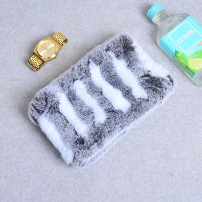 Women Real Fur Handmade Stretch Fur Scarf Knit Genuine Rex Rabbit Fur Headbands Girls Natural Fur Ring Cowl Snood Scarves Winter