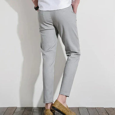 Men’s Chino Pants – Slim Fit – 100% Cotton – Tailored Style – Full Length Breathable