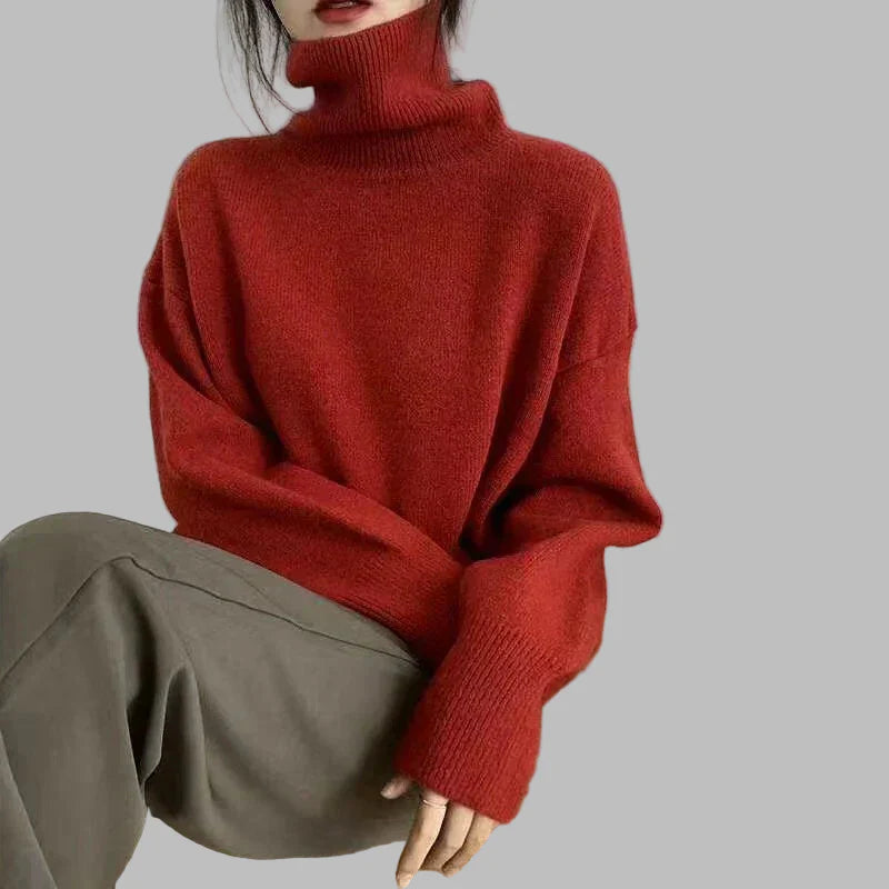 Julia | Soft High-Neck Knit Sweater