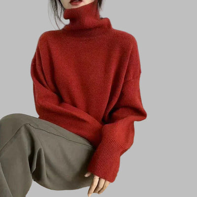Julia | Soft High-Neck Knit Sweater