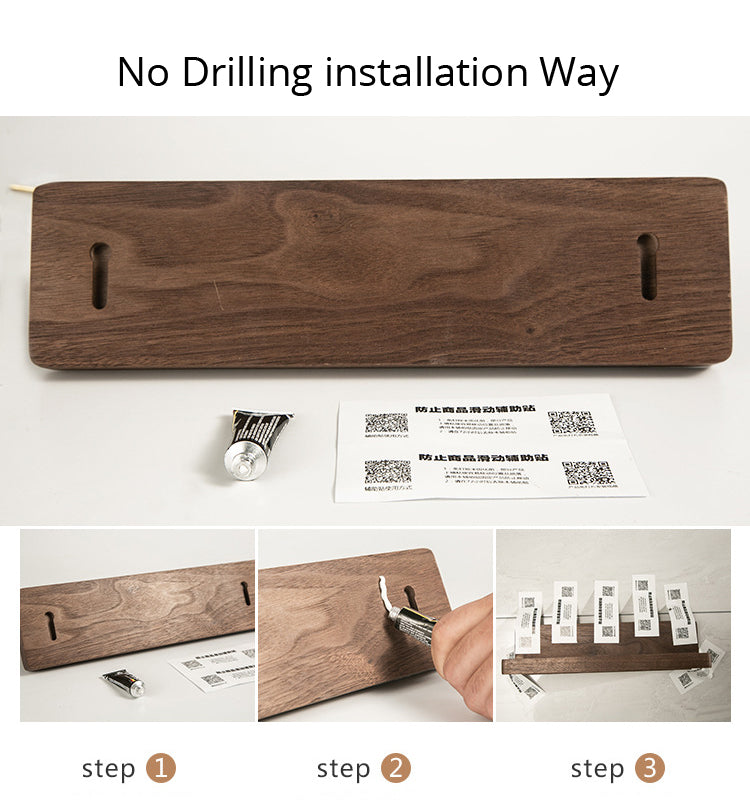 Vinthentic Wooden Bath Towel Rail