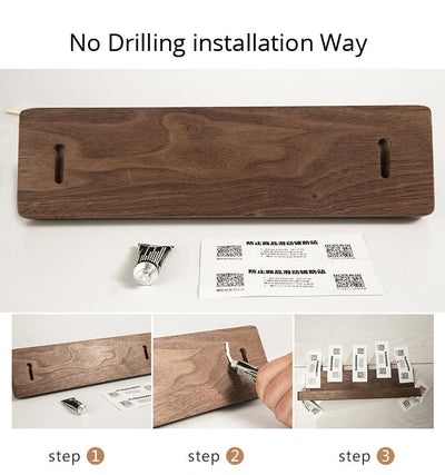 Vinthentic Wooden Bath Towel Rail