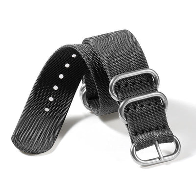 Ribbed Nylon Watch Band