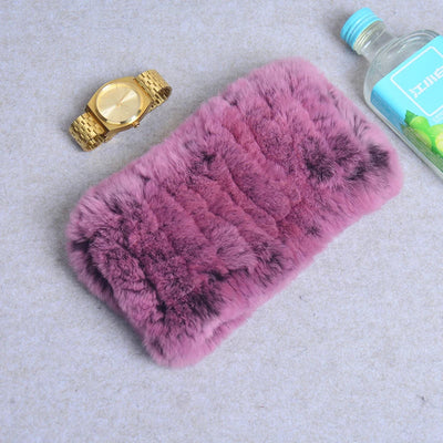 Women Real Fur Handmade Stretch Fur Scarf Knit Genuine Rex Rabbit Fur Headbands Girls Natural Fur Ring Cowl Snood Scarves Winter