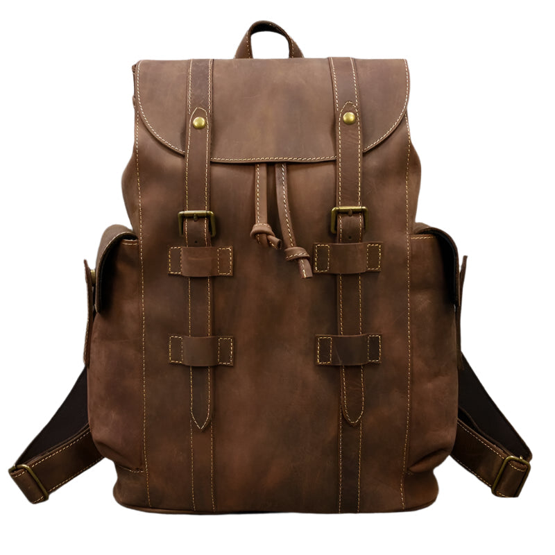 Backpack Large Capacity Leather Bag