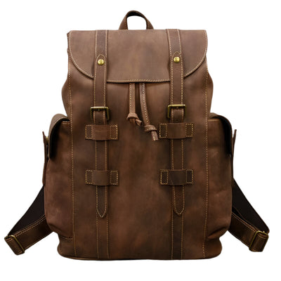 Backpack Large Capacity Leather Bag